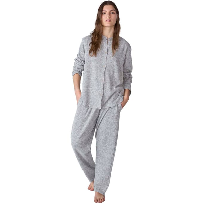 JJBFP1901 Dameshemdpyjama met lange mouwen