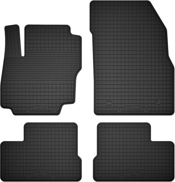 Wielganizator BasicProtect Serie - Rubberen Automatten - Nissan Leaf II - 1,5 cm Rand - 4 Stuks
