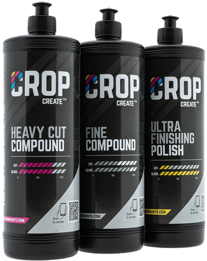 CROP Polijstmiddel Set - 3 x 1 liter per compound - Professional Car Detailing