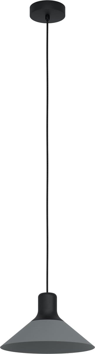 EGLO Abreosa Hanglamp - E27 - Ø 28 cm - Zwart/Grijs