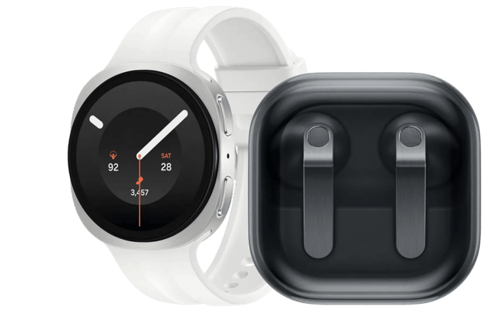Samsung Galaxy Watch 9 Wit 40mm + Samsung Galaxy Buds4 Zwart