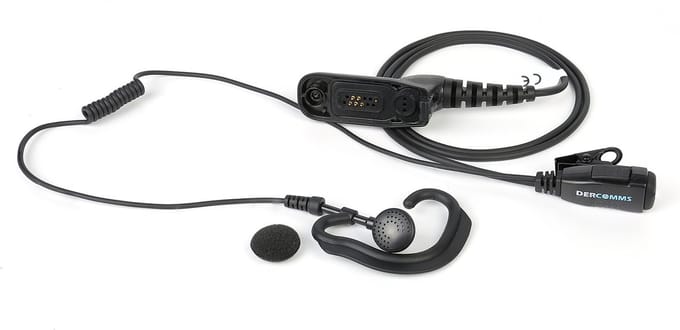 DerComms® Oortje voor Motorola DP4400 DP4600 DP4800 MTP850S APX6000