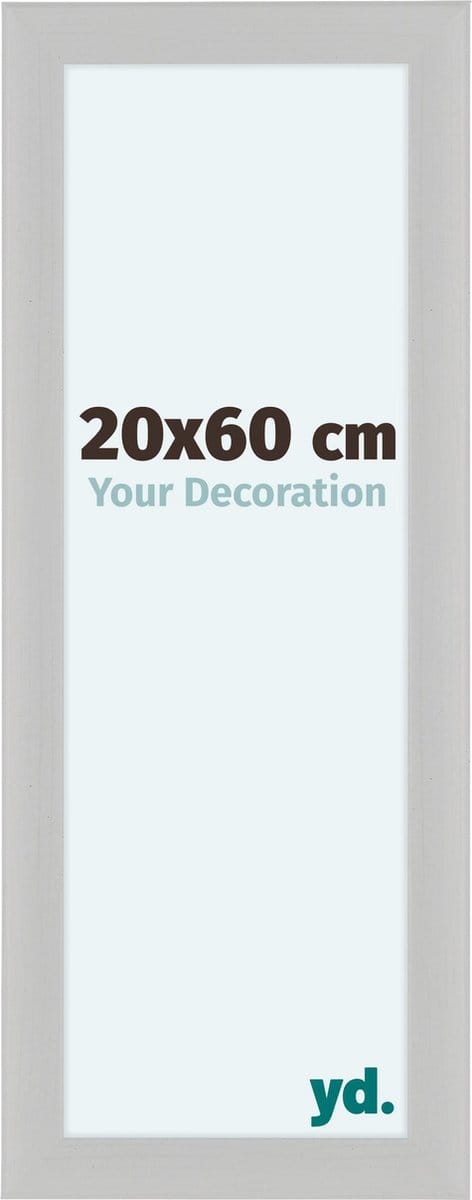 Your Decoration - Fotolijst 20x60 cm - MDF - Wit Houtnerf - Como