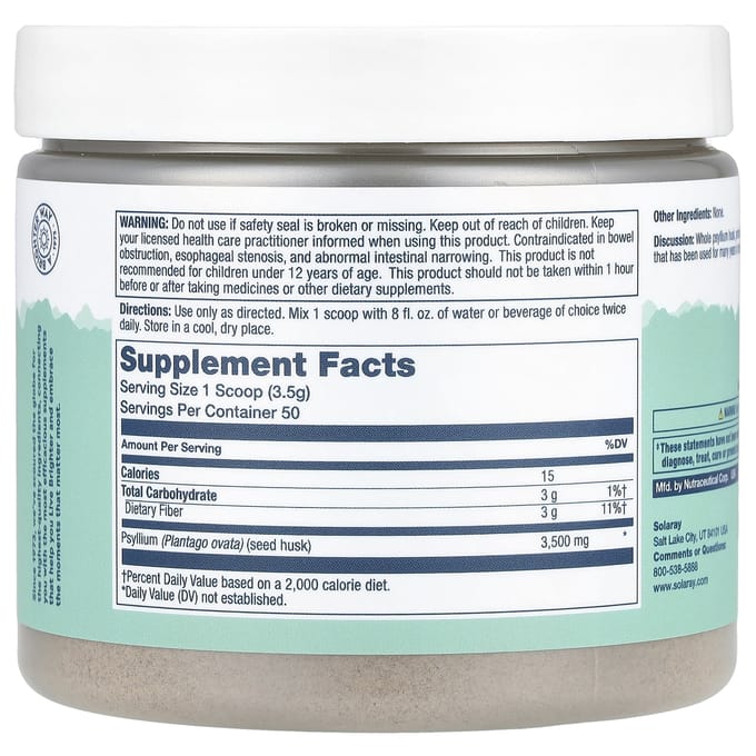 Psylliumvezel Poeder, 175G(6.17Oz)