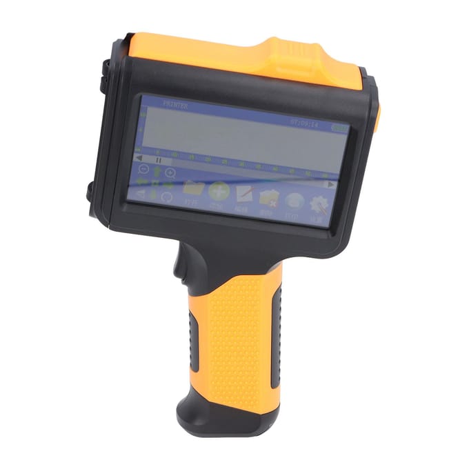 12.7mm Handheld Inkjetprinter BT 4.3in LED Touchscreen 600dpi Inkjet Codeermachine voor Tekst black
