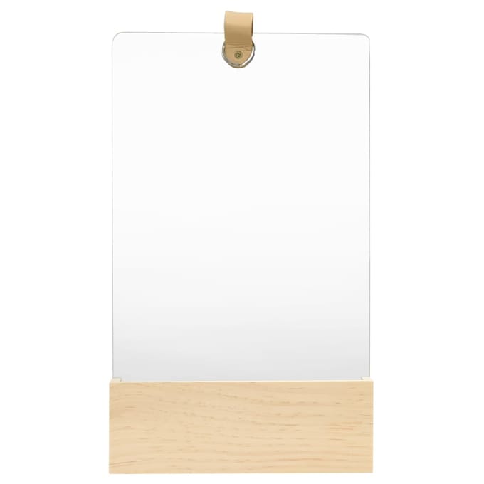 vidaXL - Wandspiegel - 23x29,5 - cm - massief - grenenhout