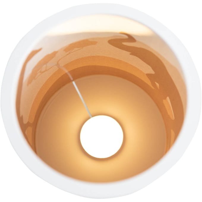 Elobra LED tafellamp 25/15 Scandi Savanne, oranje, dimbaar