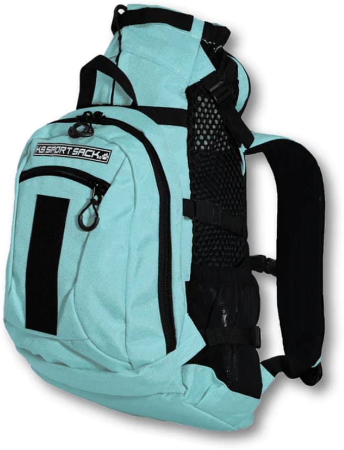 K9 Sport Sack Plus 2 - Large - Mint – Rugzak & Hondendraagtas met Opbergvak