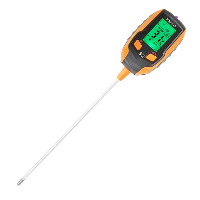 5-in-1 Bodemtester Multifunctionele Bodemdetector Vochtmeter pH-meter Temperatuur Bodem/Omgeving