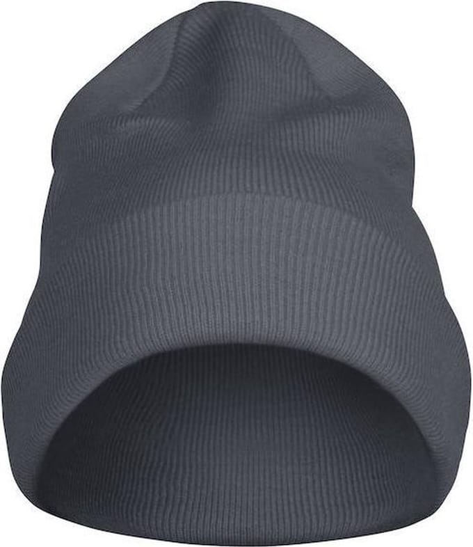 Printer Beanie - Muts - Unisex - dames - heren - Staalgrijs - one size - skimuts