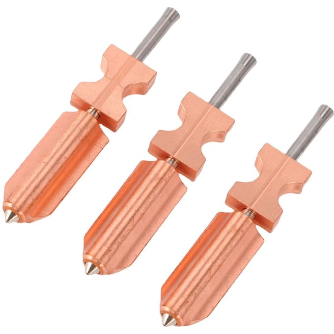 3 STKS Upgrade Nozzle Hotend Geschikt voor FlashForge AD5X 3D-printer Volledig Metalen Snel Afneembare Nozzle Hotend 0.25MM 0.4MM beige