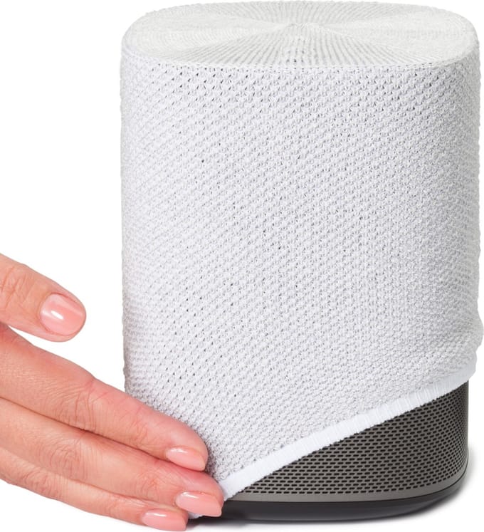 Soundskins – Luxe textielhoes / Luidsprekeraccessoire – Compatibel met Sonos Play 1 - Rookwit