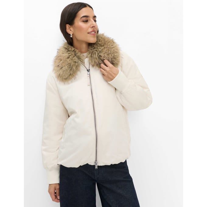 Brax Dames Blouson  Style INES soft ecru, crèmewit, maat 38