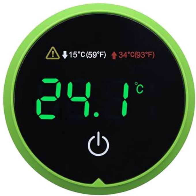 Digitale aquariumthermometer met LED-display en draadloze temperatuurmeting