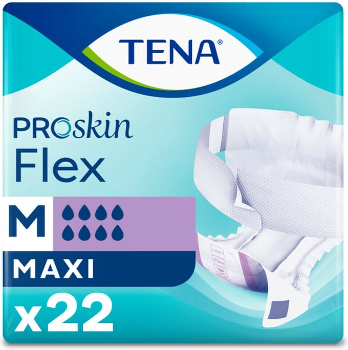 TENA - Proskin Flex Maxi M - 3 x 22 stuks - Voordeelverpakking