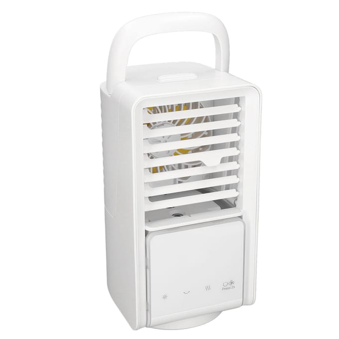 Mini climatiseur portable, refroidisseur d'air, ventilateur de charge USB extérieur, refroidisseur d'air oscillant gauche droite gray