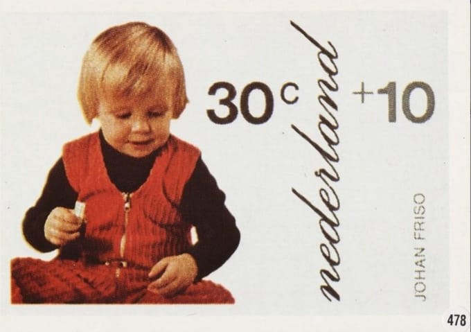 Briefkaart met afbeelding Prins Johan Friso postzegel