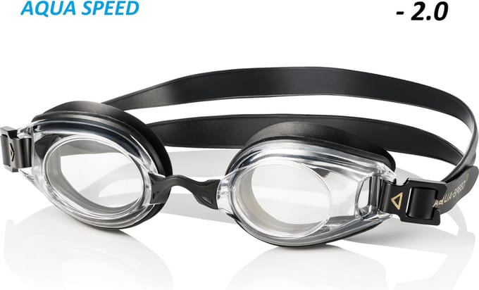 LUMINA Zwembril op sterkte - heldere glazen sterkte - 2.0