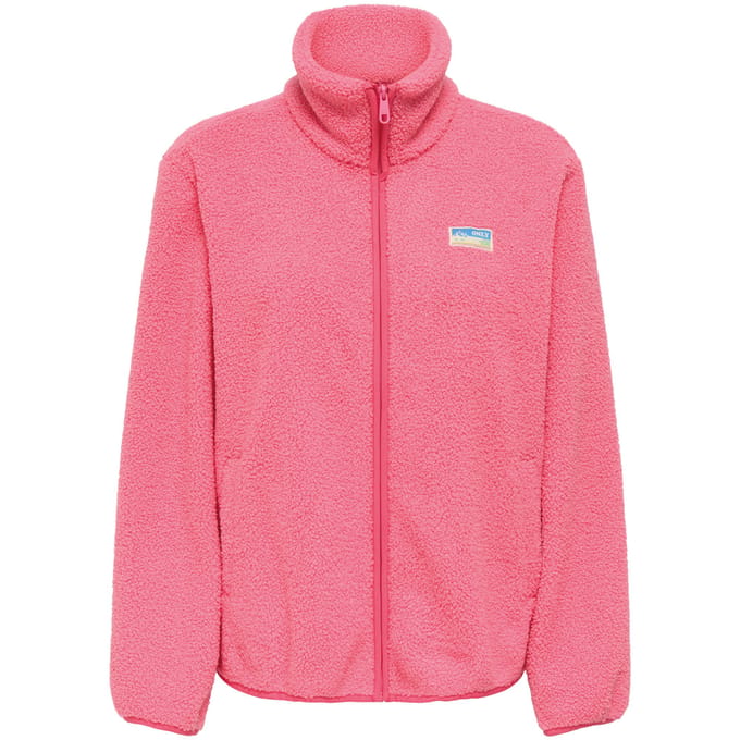 Regular fit fleecejack met ritssluiting model 'EVA'