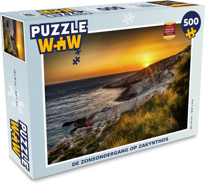 Puzzel De zonsondergang op Zakynthos - Legpuzzel - Puzzel 500 stukjes