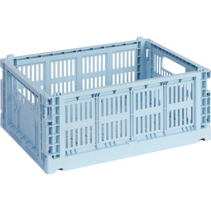 HAY Colour Crate Vouwkrat M recycled - HAYCrateSoftBlue