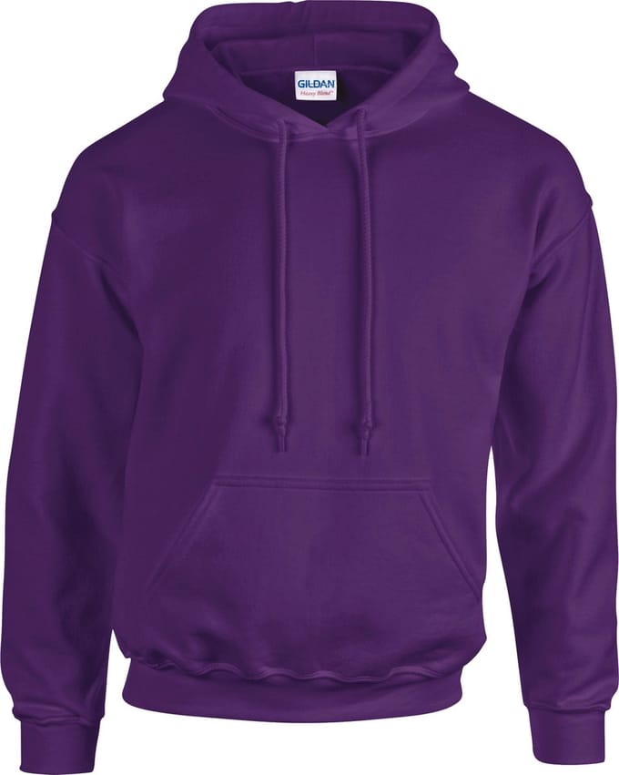 Gildan - Heavy Blend Adult Hooded Sweat - Paars - L