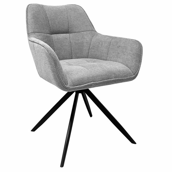 Swansea-Eetkamerstoel - 2 Pack - Lichtgrijs