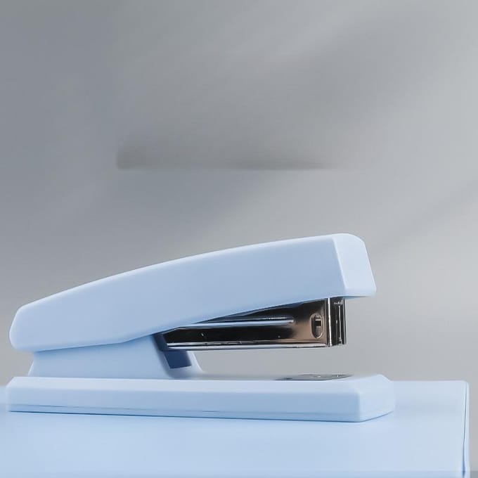 Agrafeuse/Agrafeuse 20 Pages Bureau Maison Agrafeuse B3113 Blanc/Rose/Bleu blanc