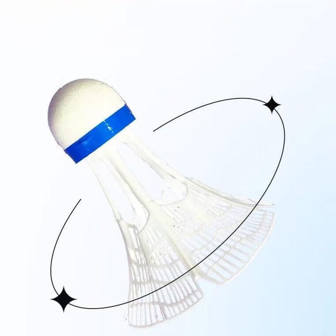 1 pièces coupe-vent Badminton Nylon plastique entraînement professionnel Super Durable pour jouer en plein air balles balles d'entraînement blanc