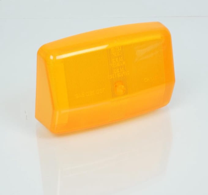 Knipperlichtglas Siem voor Auto Piaggio 50 Ape Fl-Fl2 1989-1995 196338 / rechtsvoor oranje Nieuw