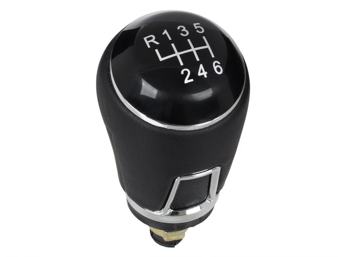 Modecar - Versnellingspookknop - Zwart Leer - 6 Versnellingen - VW Passat