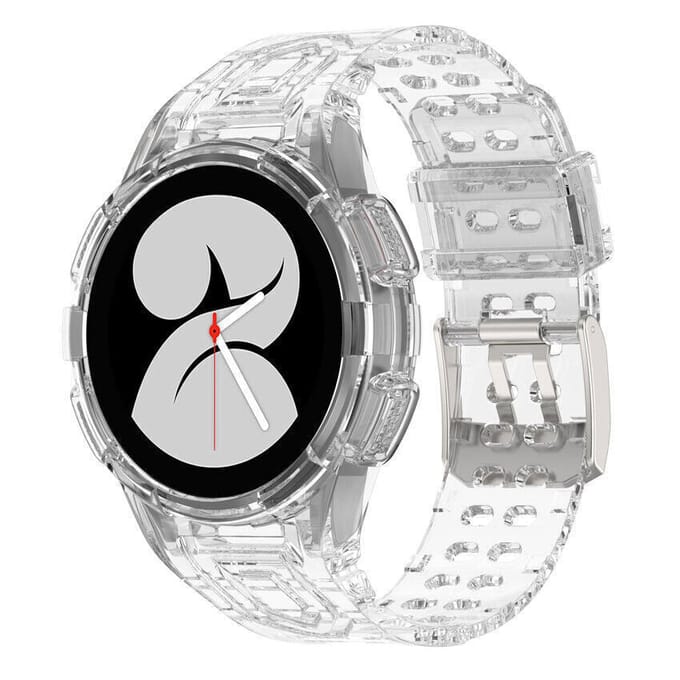 Samsung Galaxy Watch 4 40mm siliconen bandje met frame (transparant)