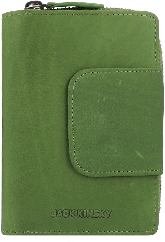 Jack Kinsky Aruba Portemonnee Leder 14 cm - Dames - Horizontaal - apfel