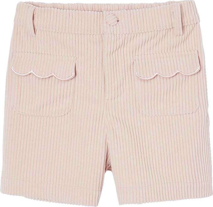 Vertbaudet Fluwelen meisjesshort met zakken met festons