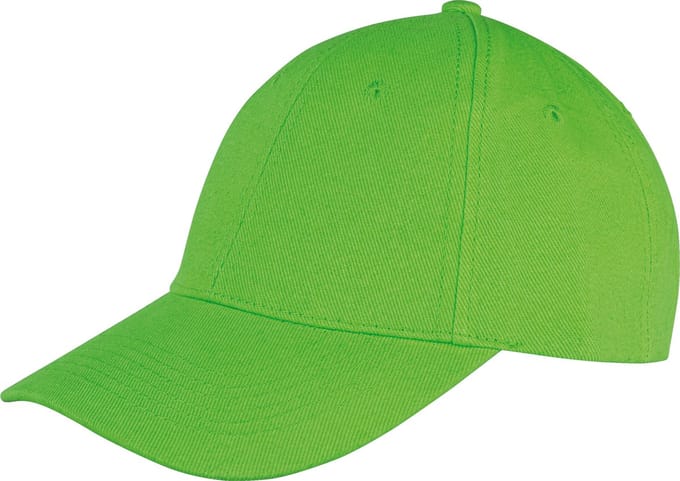 Result Memphis Brushed Cotton Low Profile Cap RH81 - Lime - One size