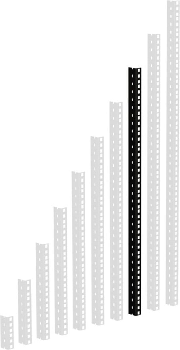 Adam Hall 61535 B 16 Heavy Duty Rack Strip zwart 16U
