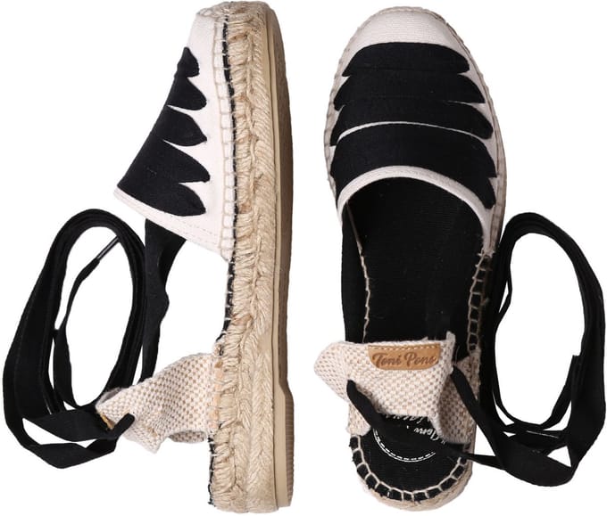 Vegan espadrille voor dames met vijf strepen | GAVET-CU
