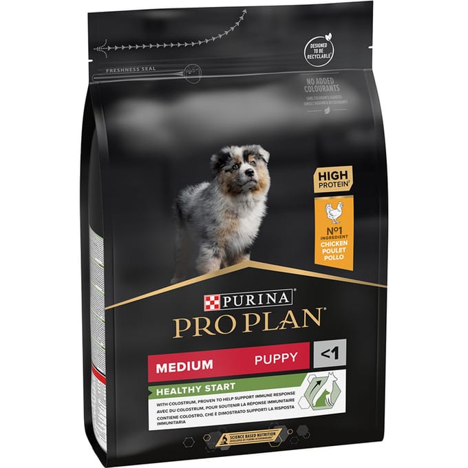 Pro Plan Healthy Start Puppy Medium - Honden Droogvoer - Kip - 3 kg