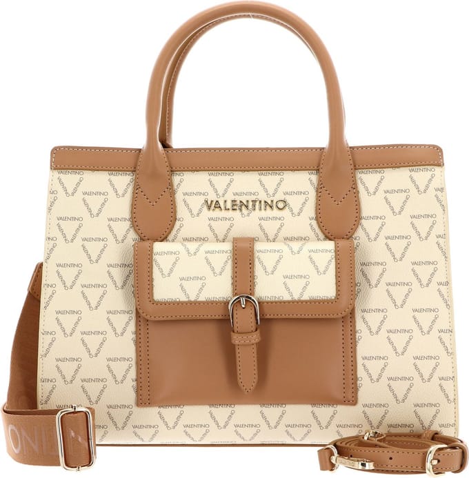 VALENTINO Handtas Schoudertas Liuto Shopper Ecru / Multicolor Crème