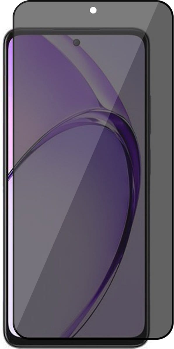 Privacy Screenprotector geschikt voor Oppo A80 - Volledig Dekkend Glas Screen Protector