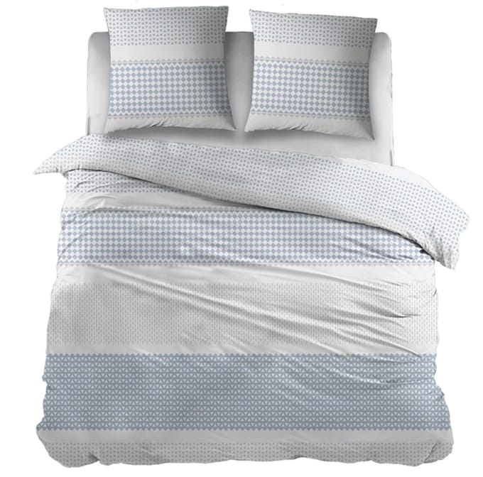 Snoozing Kristien Dekbedovertrek - Extra breed - 260x200/220 cm - Blue