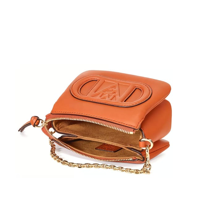 MCM Mode Travia Logo Reliëfpatroon Mini Clutch Dames clutch Bruin MYZDALD02C8001 Basic Set (Bag+Dust Bag) brown