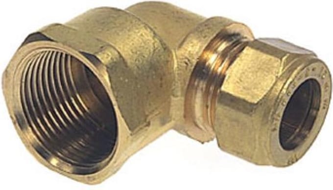 Bonfix messing knel koppeling knie verlopend 3/4" bin x 15 mm