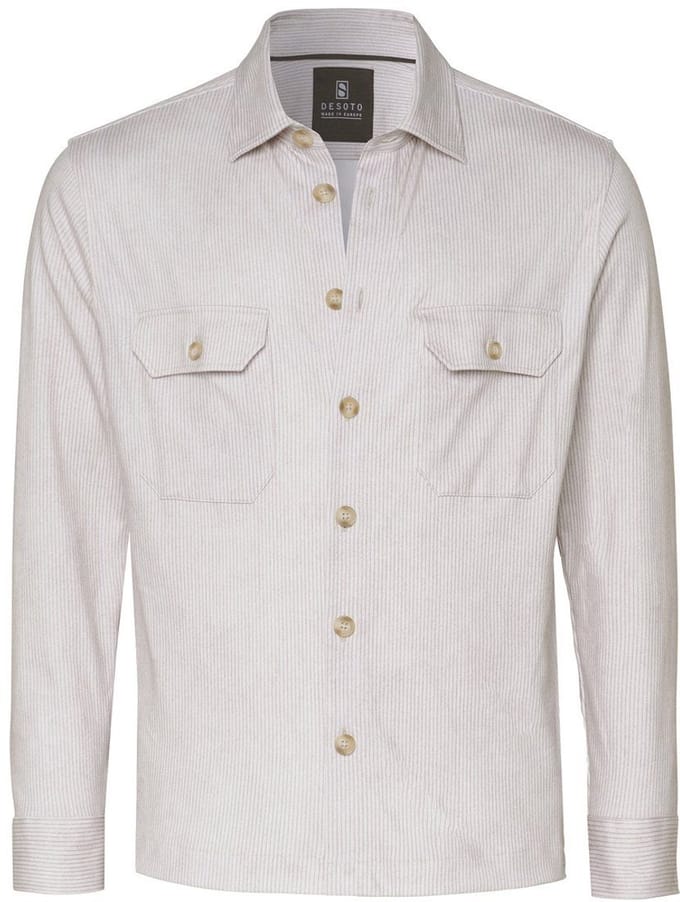 Desoto Overshirt Cord Optics Sand - Maat M - Heren
