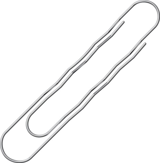 paperclips Alco 77mm gegolfd doosje a 12 stuks
