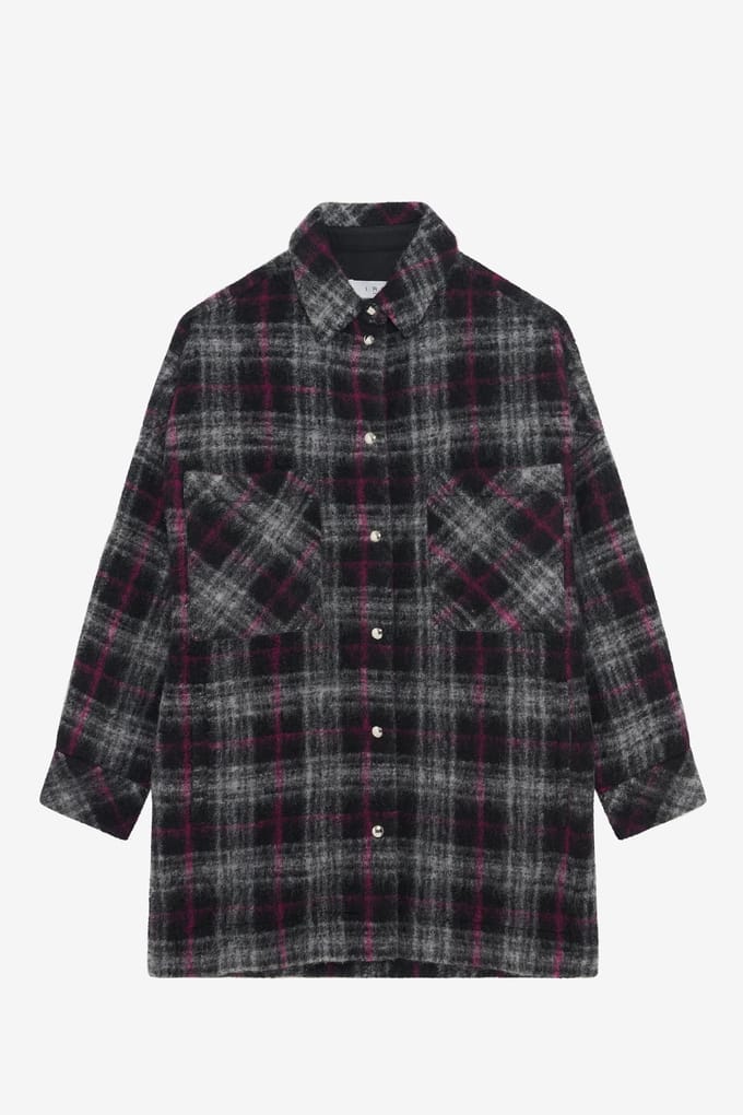 IRO Paris Teresa Overshirt Black/fushia Größe: 36 | Overshirts Outlet | Damen | Schwarz