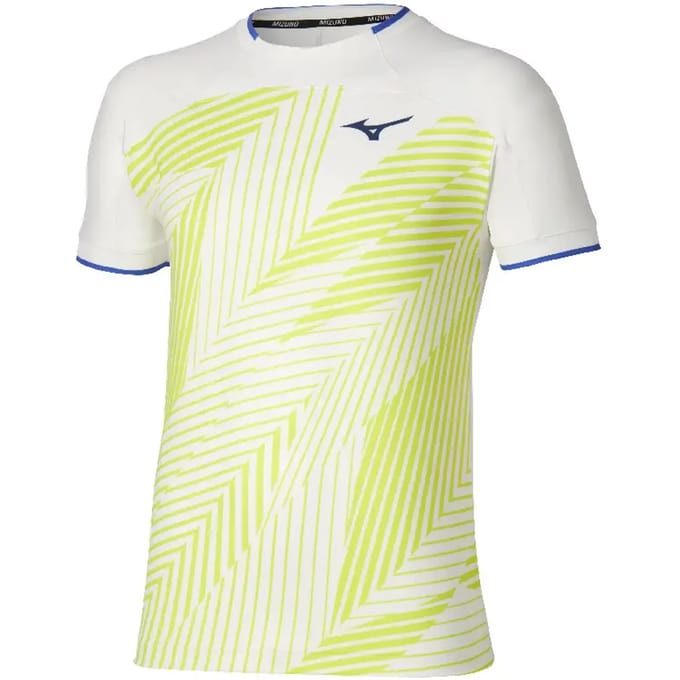 Mizuno Stargazer Shadow Graphic T-shirt Met Korte Mouwen Geel M Man