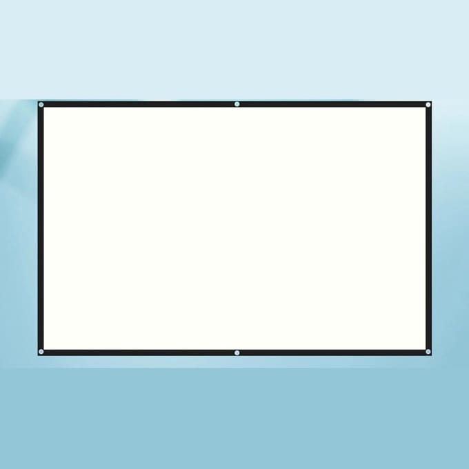 Projectiescherm - Filmdoek - Thuisbioscoop Creëren - Kreukvrij Polyester - 130 inch - Wit