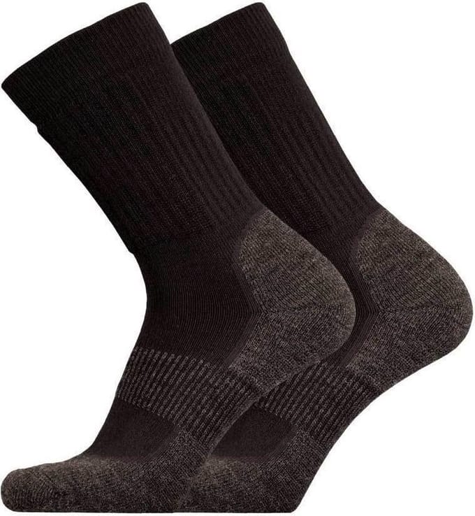 Uphillsport Wandelsokken Operator Halfhoog Bamboe Zwart Mt 43-46