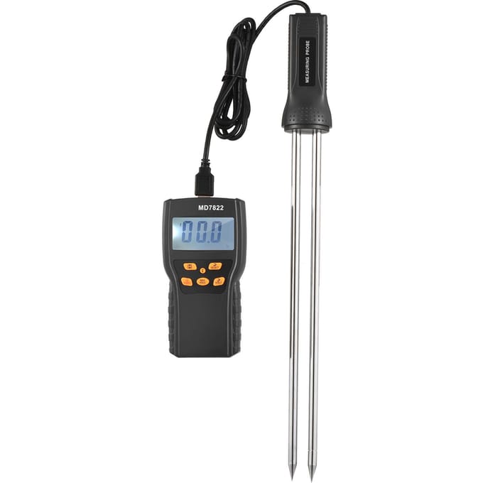 Graanvochtmeter LCD Digitale Tarwe Paddy Rijst & Maïsmeter Graanvochtmeter Watergehalte zwart